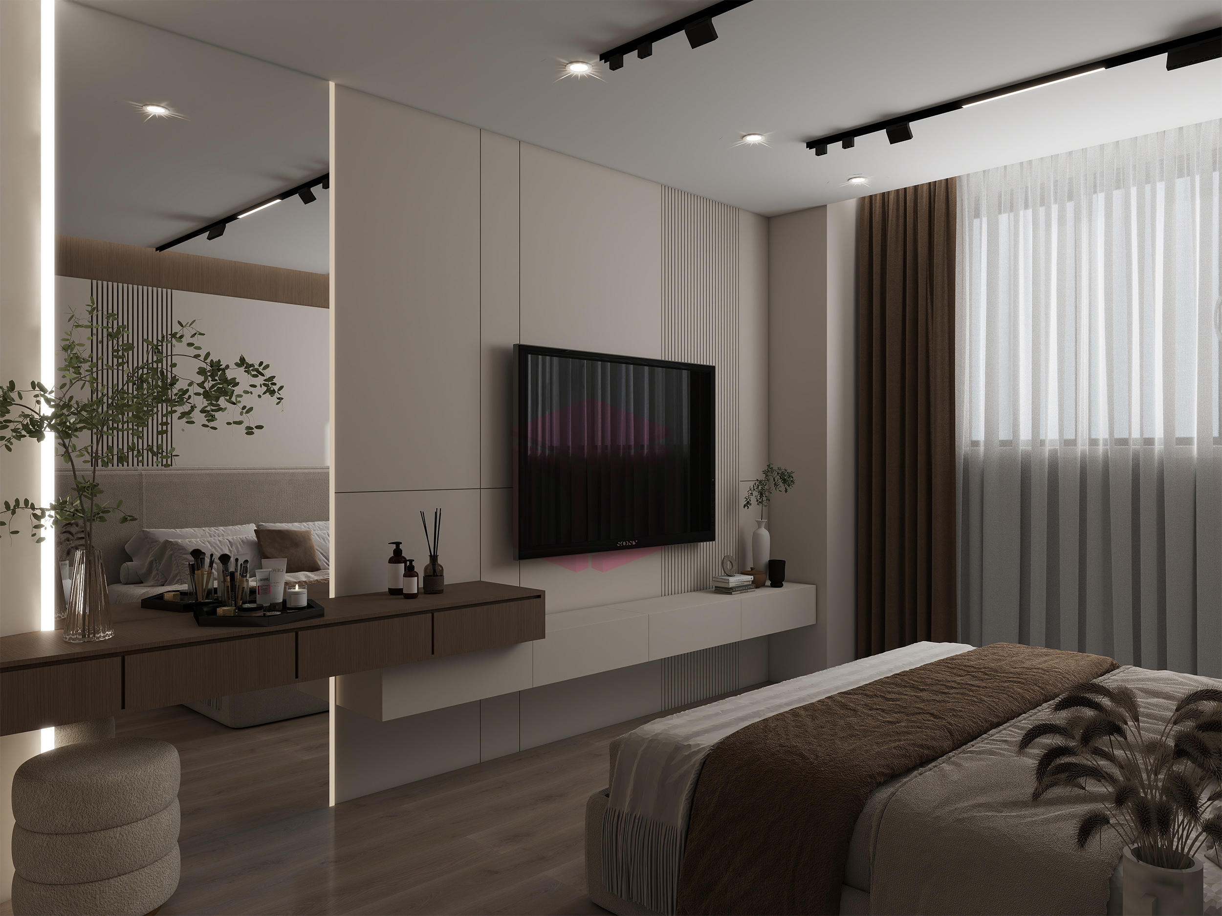 طراحی اتاق خواب مدرن فهیمه مداین سایت دیزاینر شو