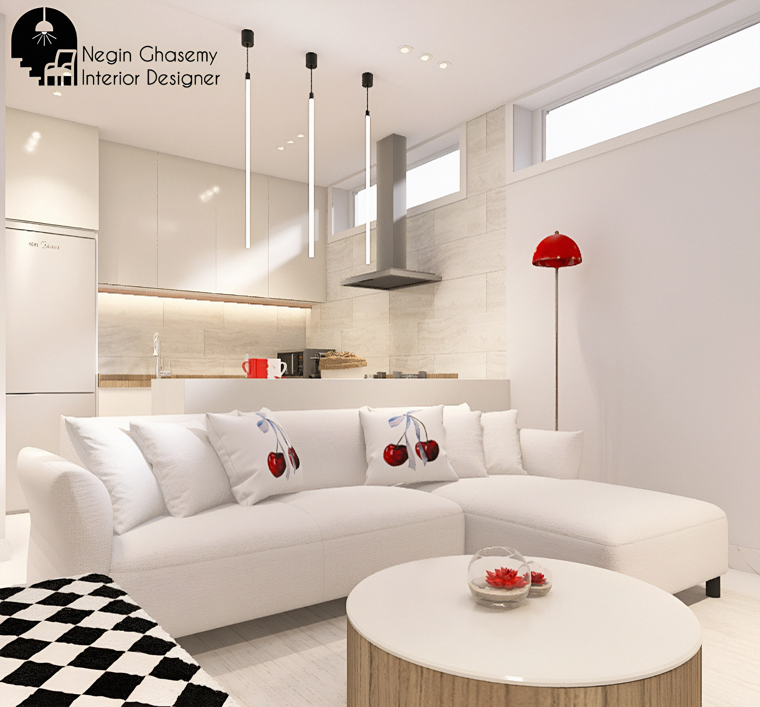 طراحی داخلی سبک مینیمال نگین قاسمی، سایت دیزاینر شو