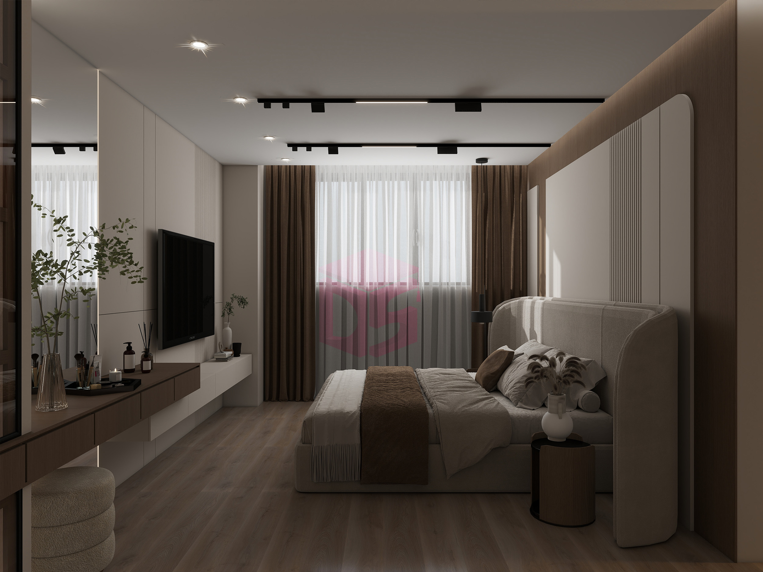 طراحی اتاق خواب مدرن فهیمه مداین سایت دیزاینر شو