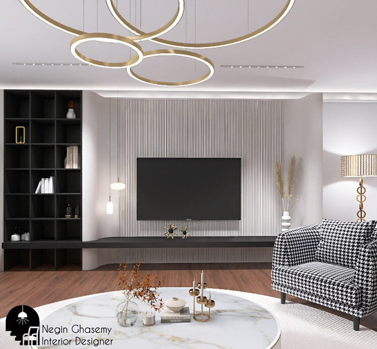 طراحی داخلی به سبک مدرن معاصر | طراح نگین قاسمی