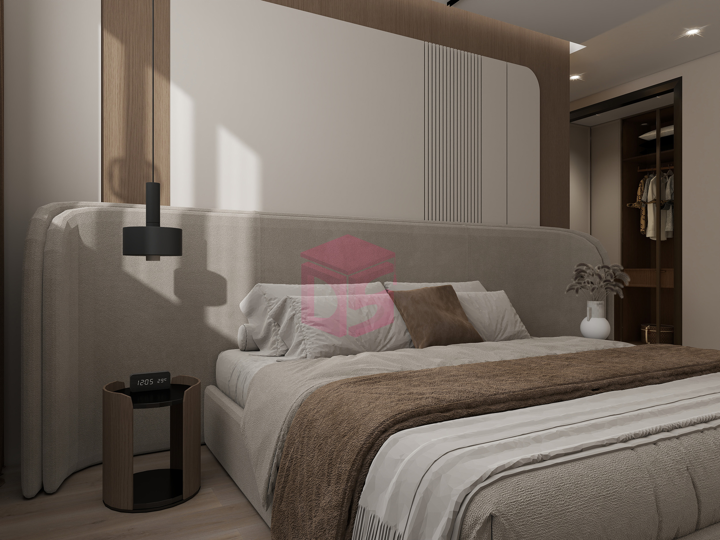 طراحی اتاق خواب مدرن فهیمه مداین سایت دیزاینر شو