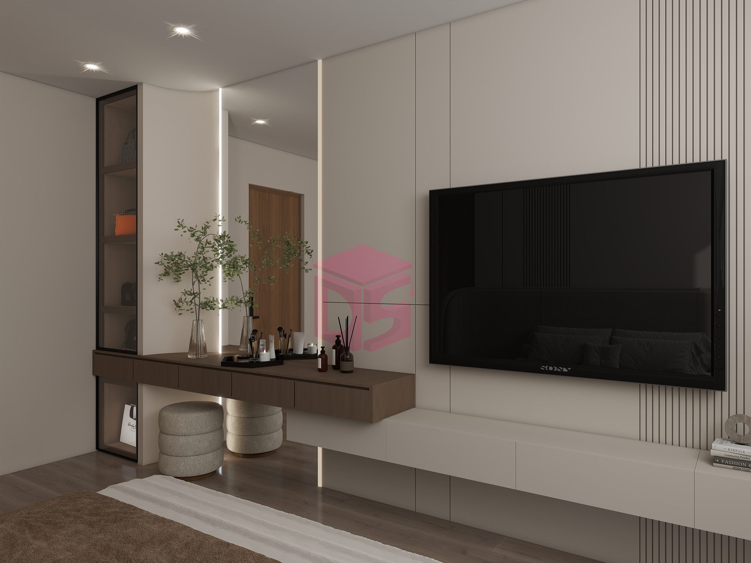 طراحی اتاق خواب مدرن فهیمه مداین سایت دیزاینر شو