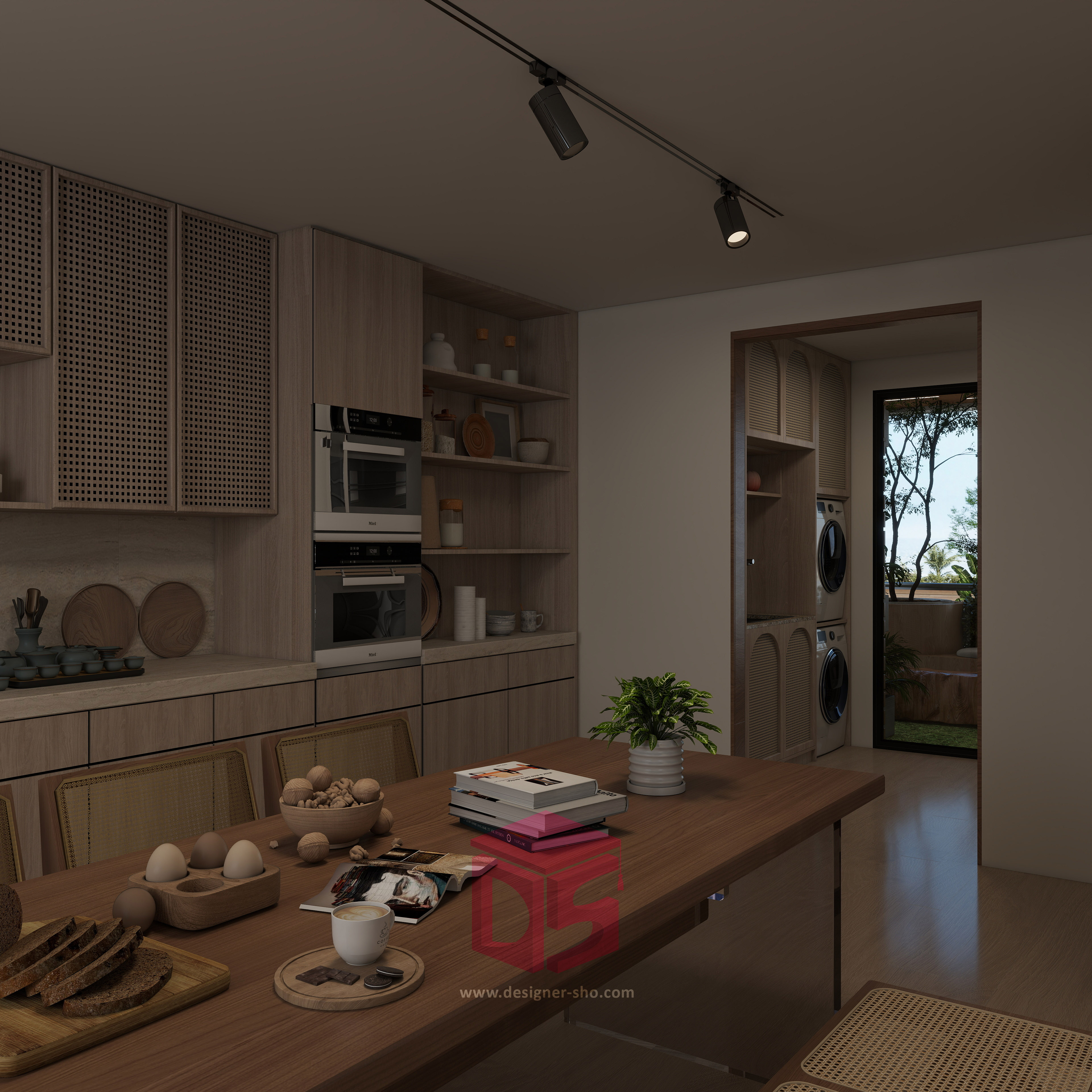 کابینت مدرن چوبی