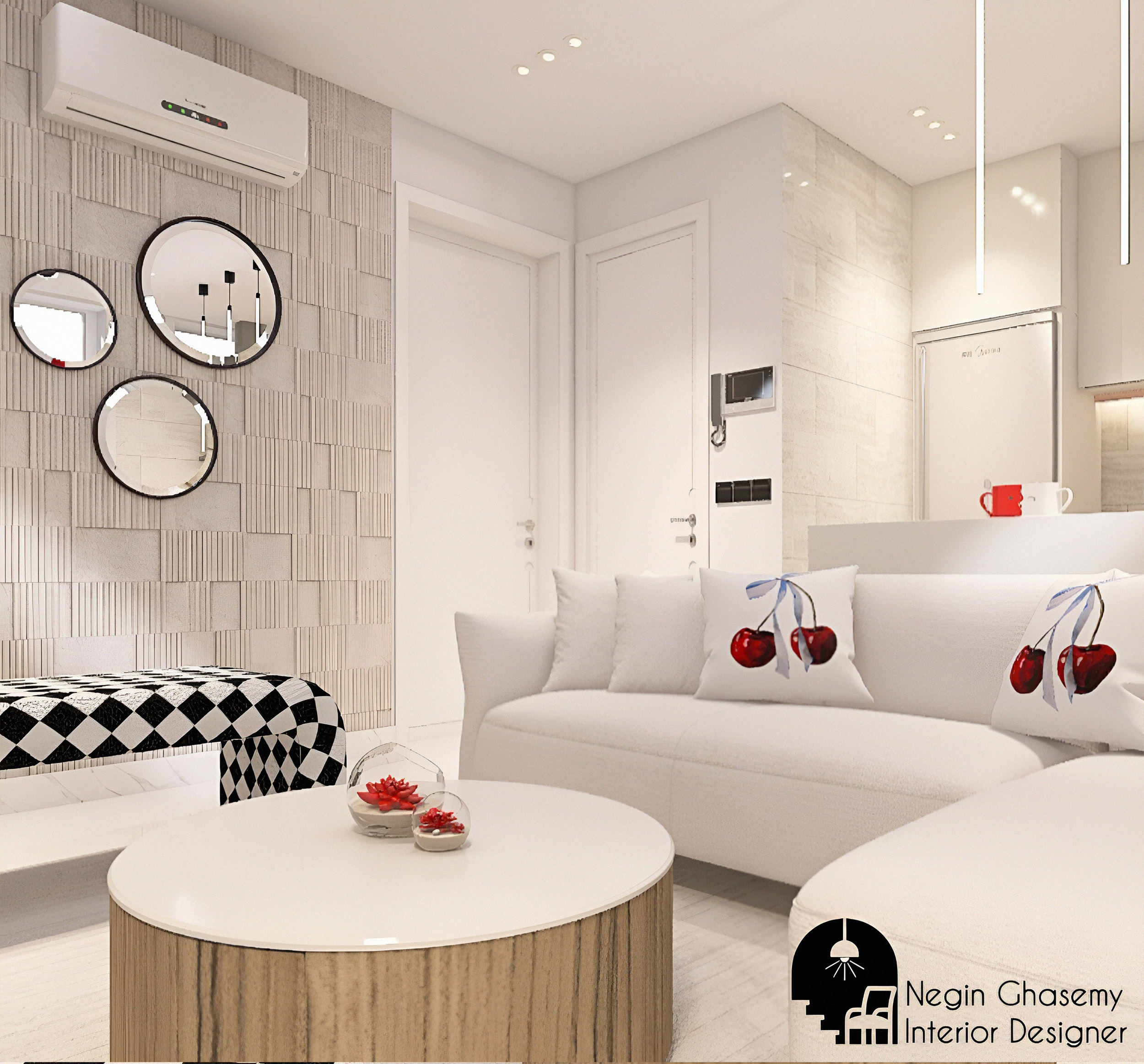 طراحی داخلی سبک مینیمال نگین قاسمی، سایت دیزاینر شو