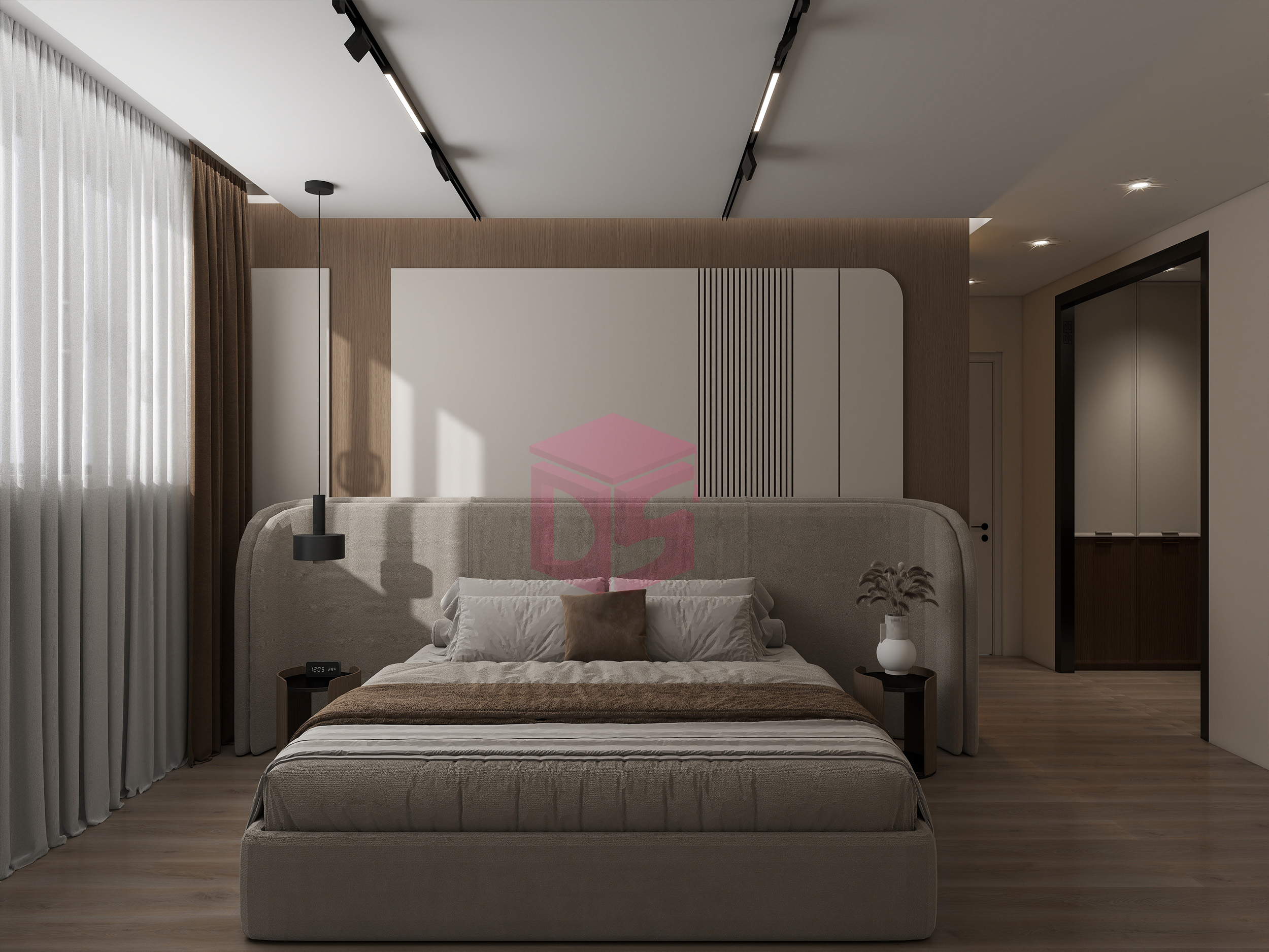 طراحی اتاق خواب مدرن فهیمه مداین سایت دیزاینر شو